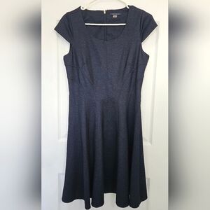 Beautiful Tommy Hilfiger Navy Blue A-Line Flutter Sleeve Dress Size8